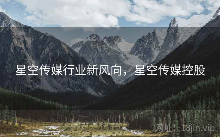 星空传媒行业新风向，星空传媒控股