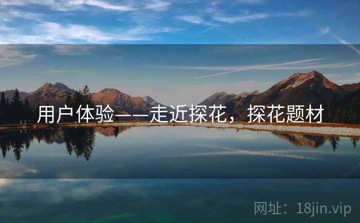 用户体验——走近探花，探花题材