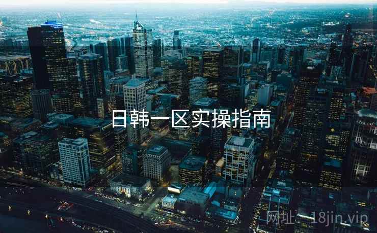 日韩一区实操指南