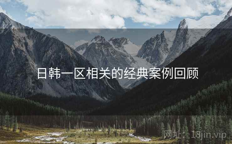 日韩一区相关的经典案例回顾