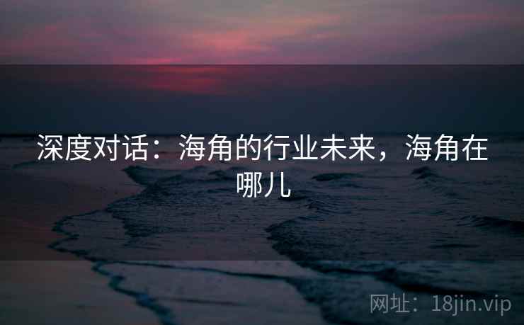 深度对话：海角的行业未来，海角在哪儿