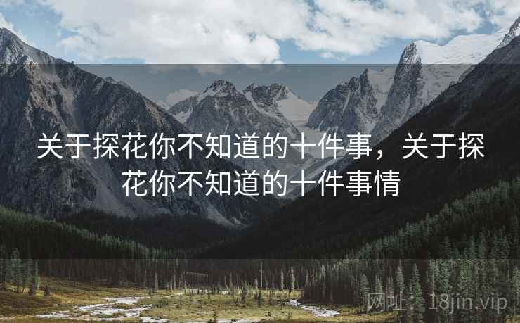 关于探花你不知道的十件事，关于探花你不知道的十件事情