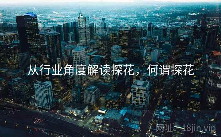 从行业角度解读探花，何谓探花