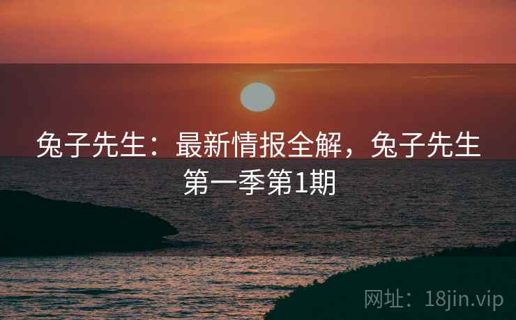 兔子先生：最新情报全解，兔子先生第一季第1期