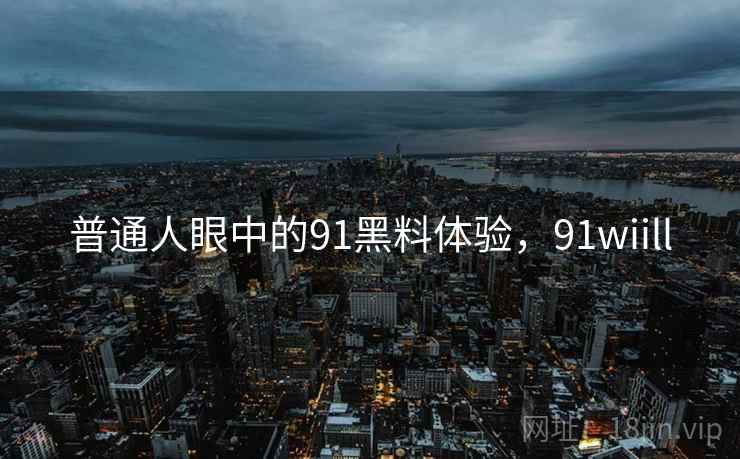 普通人眼中的91黑料体验，91wiill