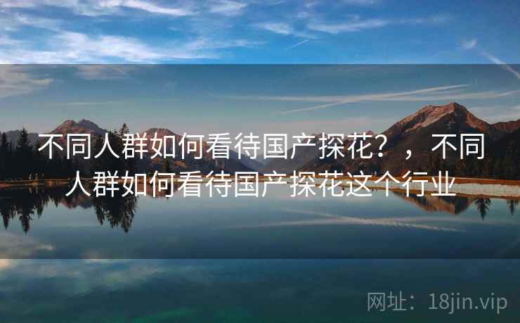 不同人群如何看待国产探花？，不同人群如何看待国产探花这个行业