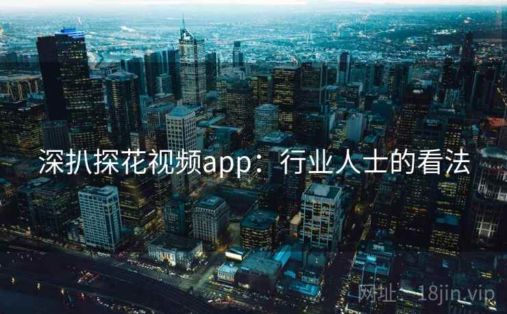 深扒探花视频app：行业人士的看法