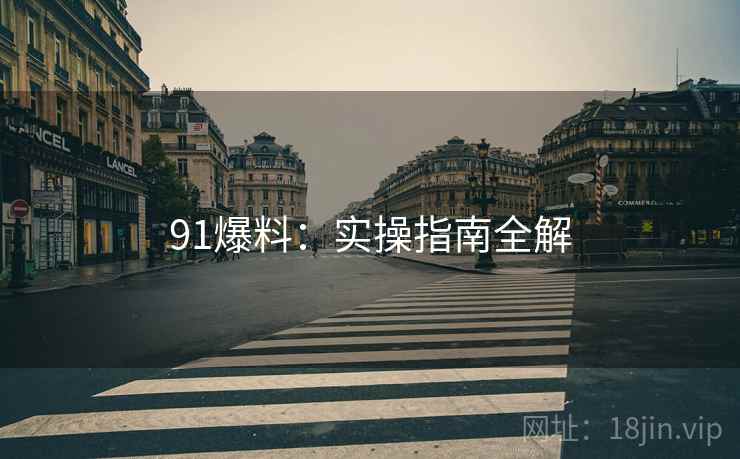 91爆料：实操指南全解