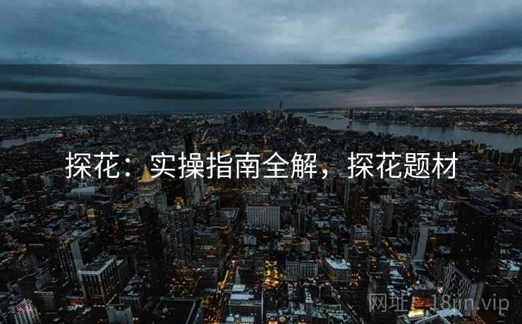 探花:实操指南全解,探花题材 探花:实操指南全解,探花题材